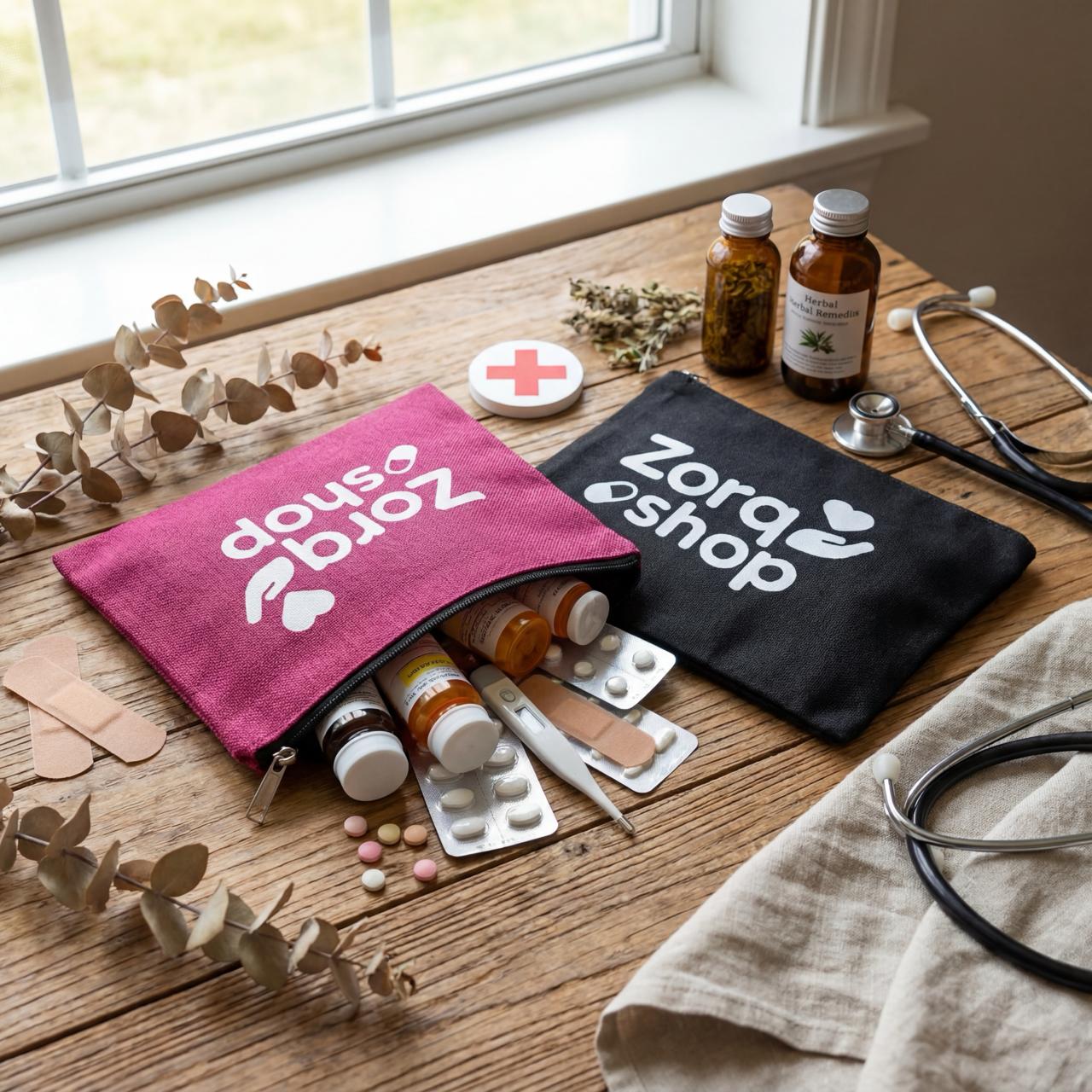 Medicijnen toilettas – veilig & overzichtelijk op reis, medicijnen voor onderweg, verpakking, makkelijk meenemen, volwassenen, vakantie