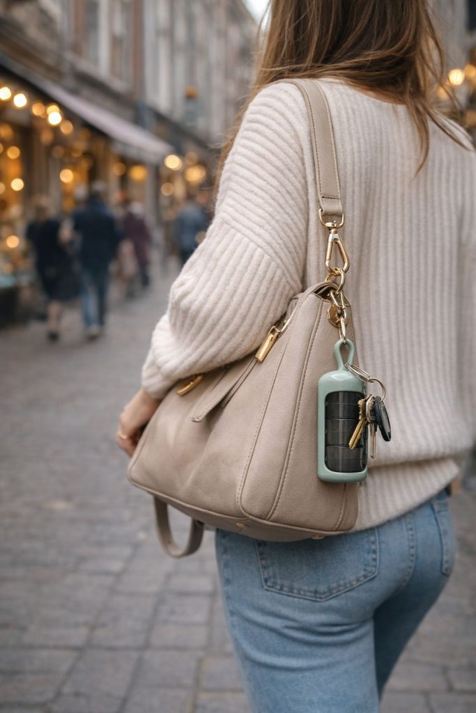 ZorqCase compact stijlvol medicijndoosje aan tas